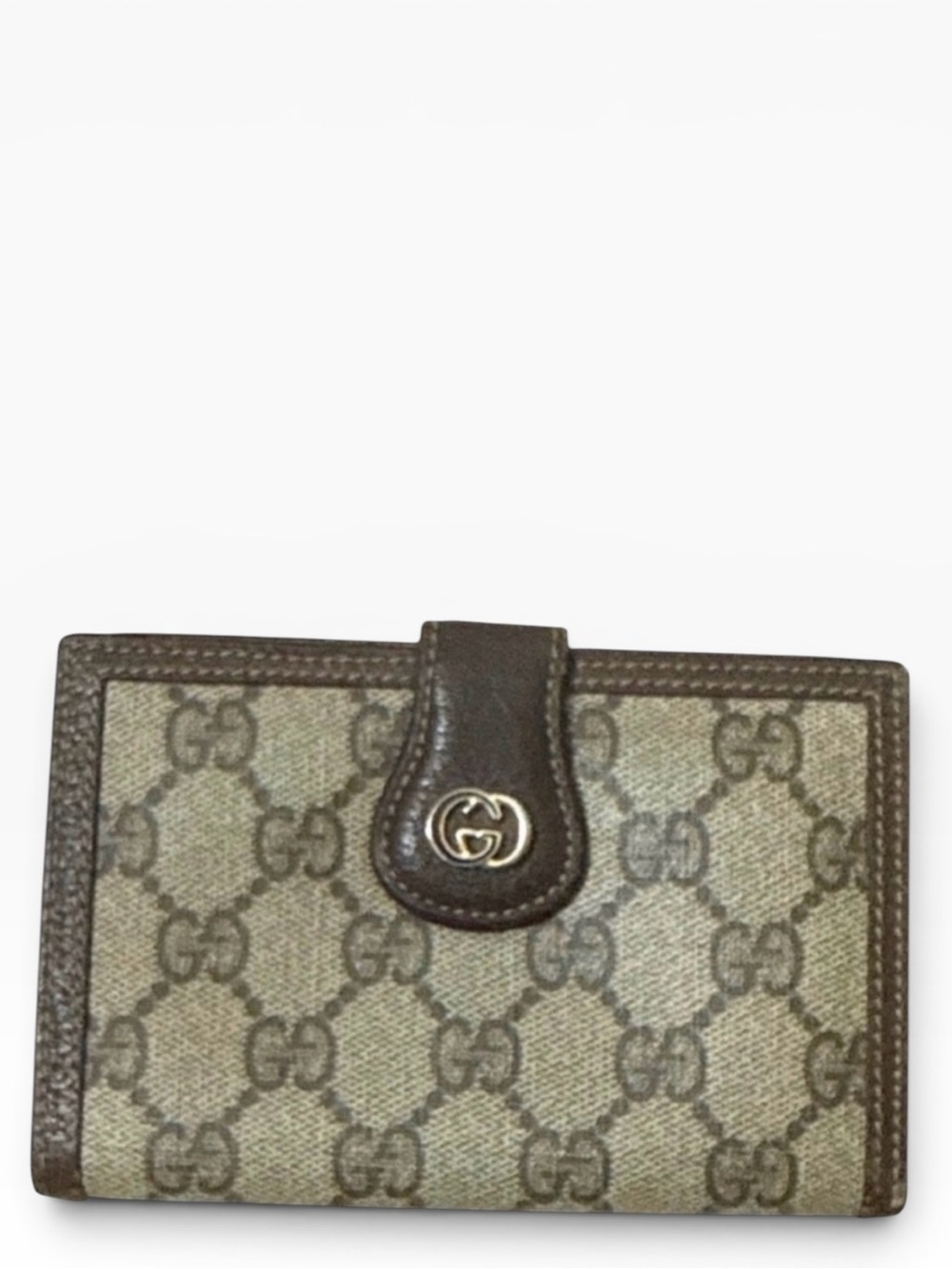 Vintage Gucci Coated Canvas Kisslock Snap Wallet - GUC - Picture 13 of 14